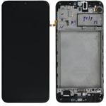 VETRO LCD PER SAMSUNG A21S  (NERO) (SERVICE PACK )