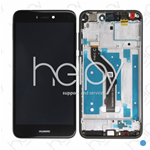 VETRO LCD COMPLETO PER HUAWEI P8 LITE 2017- NERO (ORIGINALE)