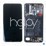 VETRO LCD COMPLETO PER HUAWEI P20 PRO (NERO) (ORIGINALE)