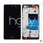 VETRO LCD COMPLETO PER HUAWEI P8 LITE- NERO (ORIGINALE)