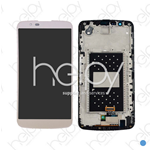 Vetro LCD completo per LG K10 - Bianco (Originale)