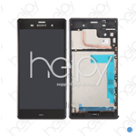 Vetro LCD completo per Sony Xperia Z3 - Nero (Originale)