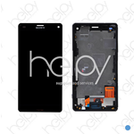 VETRO LCD COMPLETO PER SONY XPERIA Z3 COMPACT (NERO) (ORIGINALE)