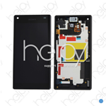 VETRO LCD COMPLETO PER SONY XPERIA Z5 COMPACT (NERO) (ORIGINALE)