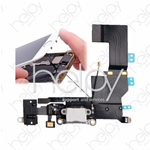 FLAT CARICA COMPLETA CON MICROFONO PER IPHONE 5S BIANCO (AA)